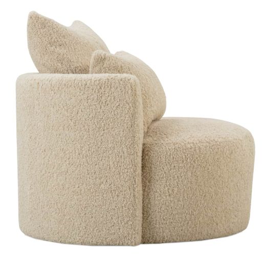 Picture of Neutral Boucle Leander Swivel Chair